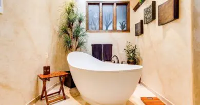 Décoration de salle de bain dans un style vintage