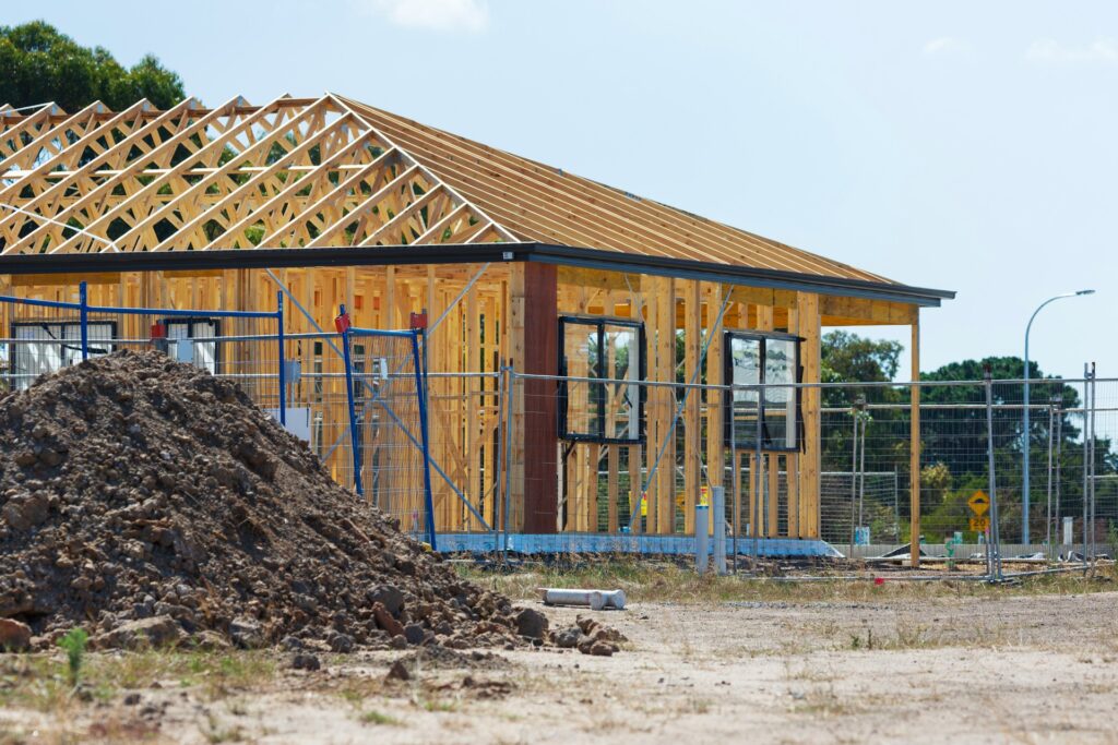 Une construction en bois