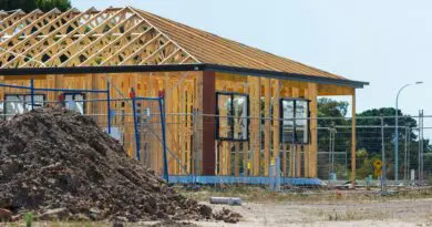 Une construction en bois